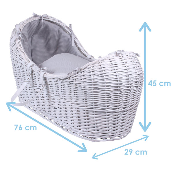 Grey noah pod top moses basket